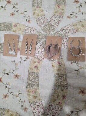 Silver and Rose Gold Mixed Earrings Set – Women Jewelry